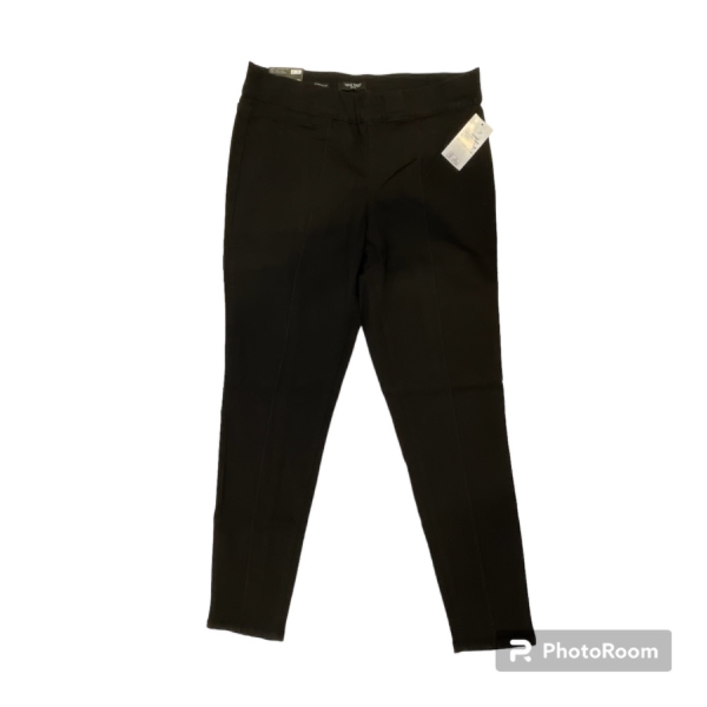 NWT NINE WEST Jeans Womens Lycra Uplifter Pull-On Black Stretch Denim SZ 8